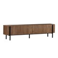 Comoda TV, Hanah Home, Nexus, 180x30x45 cm, Stejar Caucazian / Negru