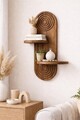 Raft de perete, Hanah Home, Artmtkwll3, 26x35x13 cm, Stejar