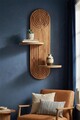 Raft de perete, Hanah Home, Artmtkwll3, 26x35x13 cm, Stejar
