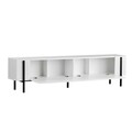 Comoda TV, Hanah Home, Nexus, 180x30x45 cm, Alb/Negru