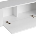 Comoda TV, Hanah Home, Nexus, 180x30x45 cm, Alb/Negru