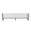 Comoda TV, Hanah Home, Nexus, 180x30x45 cm, Alb/Negru