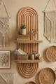 Raft de perete, Hanah Home, Artmtkwll2D, 26x35x13 cm, Stejar