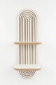 Raft de perete, Hanah Home, Artmtkwll2D, 26x35x13 cm, Alb