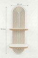 Raft de perete, Hanah Home, Artmtkwll2D, 26x35x13 cm, Alb