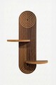 Raft de perete, Hanah Home, Artmtkwll3, 26x35x13 cm, Wenge