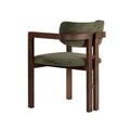 Scaun, Hanah Home, Toscana, 54x76x54 cm, Verde / Nuc închis