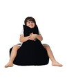 Fotoliu de gradina Bean Bag, Hanah Home, 248FRN1402, Negru