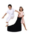 Fotoliu de gradina Bean Bag, Hanah Home, 248FRN1402, Negru