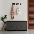 Pantofar, Hanah Home, Cove Shoe Bench, Antracit