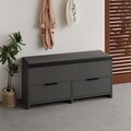 Pantofar, Hanah Home, Cove Shoe Bench, Antracit