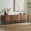 Comoda TV, Hanah Home, Nexus, 180x30x45 cm, Nuc Barok / Negru