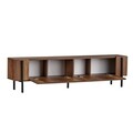 Comoda TV, Hanah Home, Nexus, 180x30x45 cm, Nuc Barok / Negru