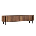 Comoda TV, Hanah Home, Nexus, 180x30x45 cm, Nuc Barok / Negru