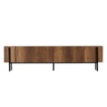Comoda TV, Hanah Home, Nexus, 180x30x45 cm, Nuc Barok / Negru