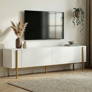 180x30x45 cm, Alb;Auriu