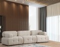 Canapea 3 locuri, Hanah Home, 560ARE1902, Crem