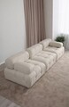 Canapea 3 locuri, Hanah Home, 560ARE1902, Crem