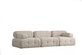 Canapea 3 locuri, Hanah Home, 560ARE1902, Crem