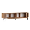 Comoda TV, Hanah Home, Nexus, 180x30x45 cm, Pin Atlantic / Negru