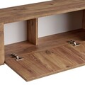 Comoda TV, Hanah Home, Nexus, 180x30x45 cm, Pin Atlantic / Negru