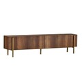 Comoda TV, Hanah Home, Nexus, 180x30x45 cm, Barok Walnut Gold
