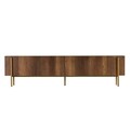 Comoda TV, Hanah Home, Nexus, 180x30x45 cm, Barok Walnut Gold