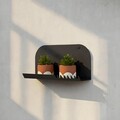 Raft de perete, Hanah Home, Vlnt127Syh, 31x15 cm, Negru