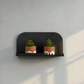 Raft de perete, Hanah Home, Vlnt127Syh, 31x15 cm, Negru