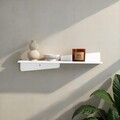 Raft de perete, Hanah Home, Vlnt123Byz, 60x14 cm, Alb