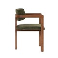 Scaun, Hanah Home, Toscana, 54x76x54 cm, Verde / Nuc