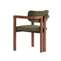 Scaun, Hanah Home, Toscana, 54x76x54 cm, Verde / Nuc