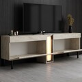 Comoda TV, Hanah Home, Nova, 180x55x32 cm, Travertin