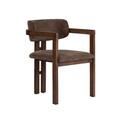 Scaun, Hanah Home, Toscana, 54x76x54 cm, Maro / Nuc închis
