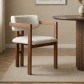 Scaun, Hanah Home, Toscana, 54x76x54 cm, Alb/Maro