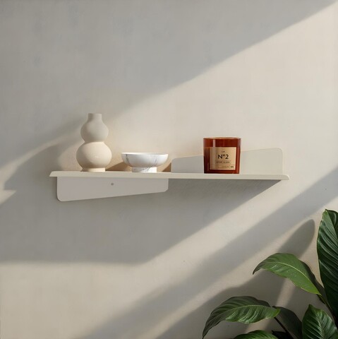 Raft de perete, Hanah Home, Vlnt123Kr, 60x14 cm, Bej pal