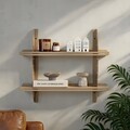 Raft de perete, Hanah Home, Vlnt126Cp, 70x60 cm, Grej