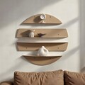 Raft de perete, Hanah Home, Vlnt118Cp, 76x76 cm, Grej