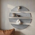 Raft de perete, Hanah Home, Vlnt118Gr, 76x76 cm, Gri