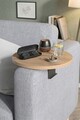 Masuta pentru cotiera canapea, Hanah Home, Artmtksofa1, 32x10x32 cm, Stejar