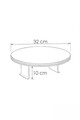 Masuta pentru cotiera canapea, Hanah Home, Artmtksofa1, 32x10x32 cm, Stejar