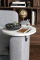 Masuta pentru cotiera canapea, Hanah Home, Artmtksofa1, 32x10x32 cm, Alb