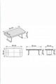 Masuta pentru cotiera canapea, Hanah Home, Artmtksofa2, 32x10x32 cm, Stejar