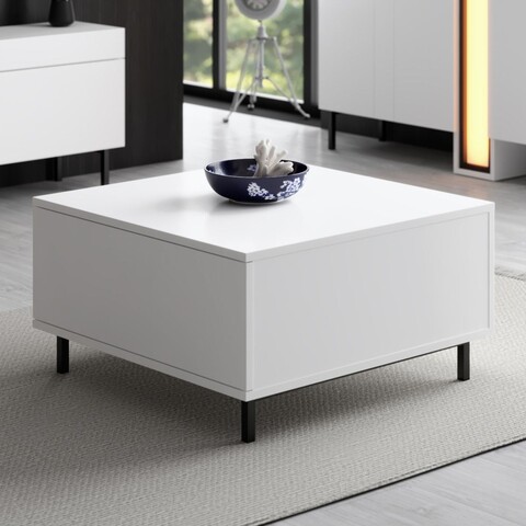 Masuta de cafea, Hanah Home, Paris, 75x40x75 cm, Alb