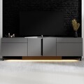 Comoda TV, Hanah Home, Paris, 180x50x32 cm, Antracit