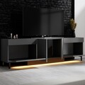 Comoda TV, Hanah Home, Paris, 180x50x32 cm, Antracit