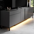 Comoda TV, Hanah Home, Paris, 180x50x32 cm, Antracit