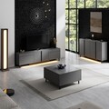 Comoda TV, Hanah Home, Paris, 180x50x32 cm, Antracit
