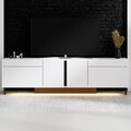 Comoda TV, Hanah Home, Paris, 180x50x32 cm, Alb