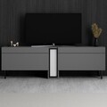 Comoda TV, Hanah Home, Nova, 180x55x32 cm, Antracit